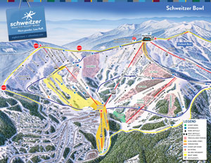 Schweitzer Bowl Trail Map