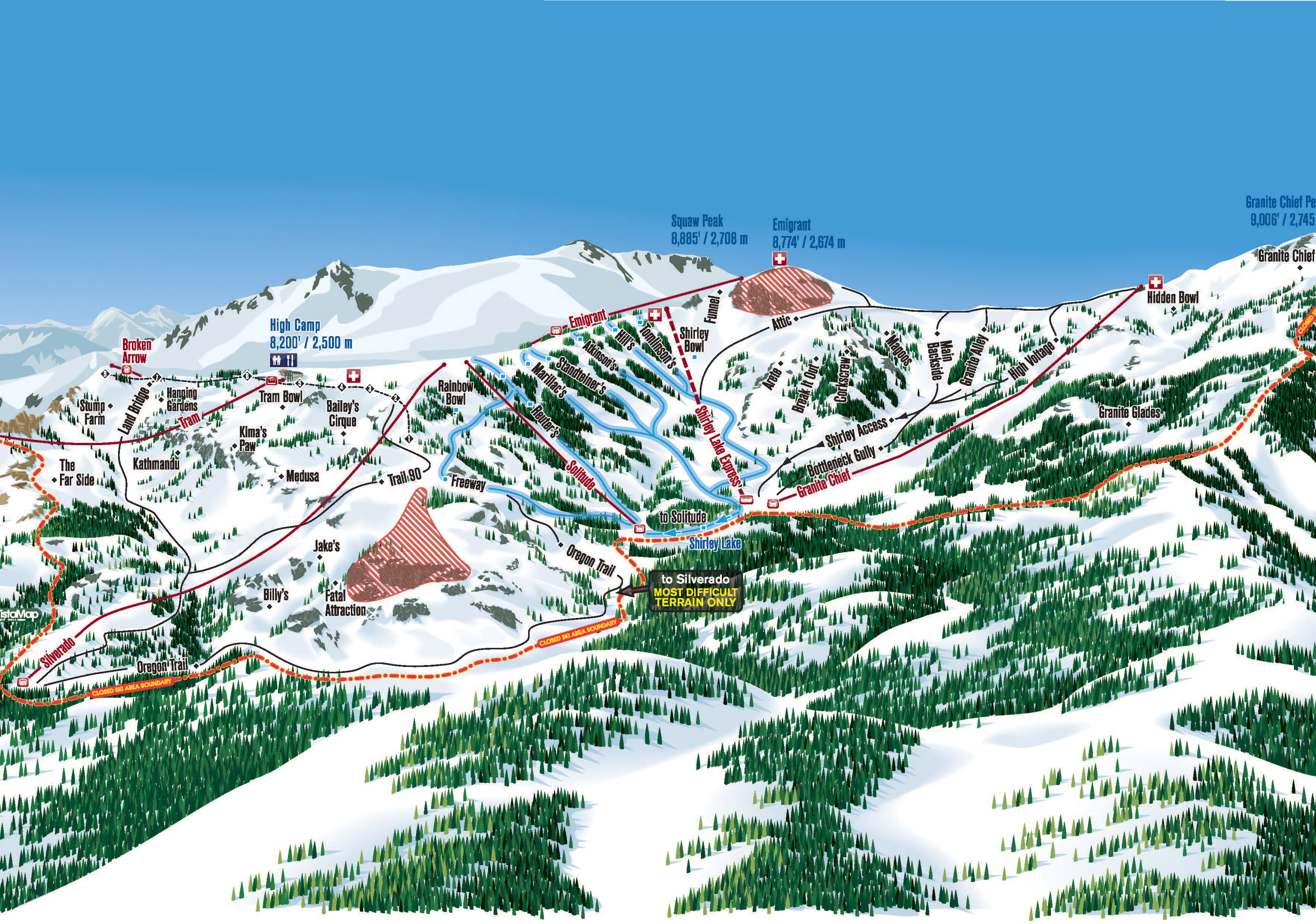 Squaw Valley Trail Map