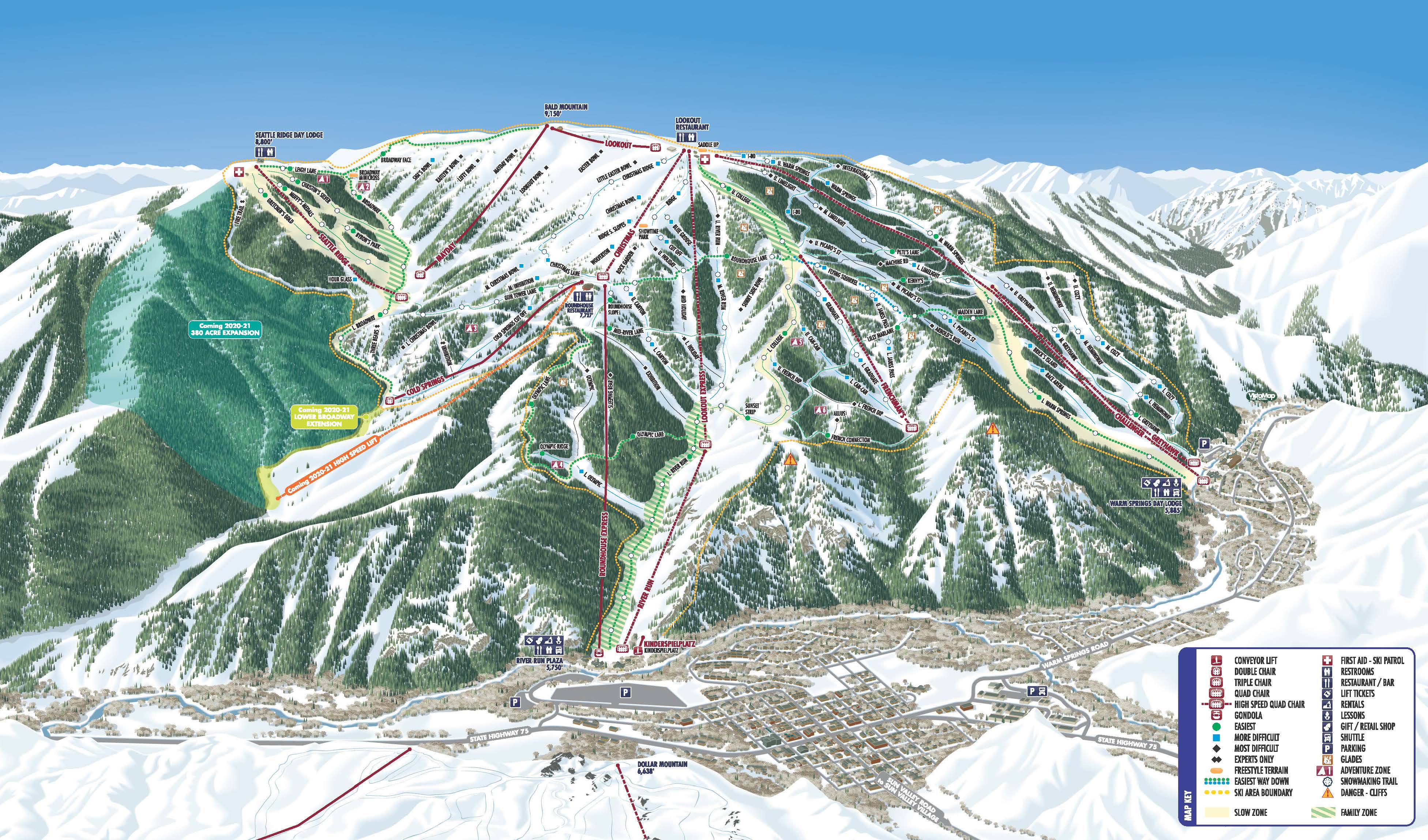 Sun Valley Ski Resort Bald Mountain Skiing Ratings