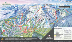 Whitefish Frontside Trail Map